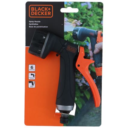 BLACK+DECKER - Pistola di irrigazione 6 funzioni