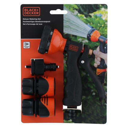 BLACK+DECKER - Pistola di irrigazione con 3 connettori