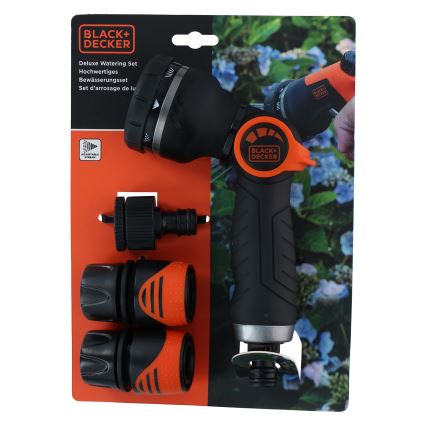 BLACK+DECKER - Pistola di irrigazione con 3 connettori