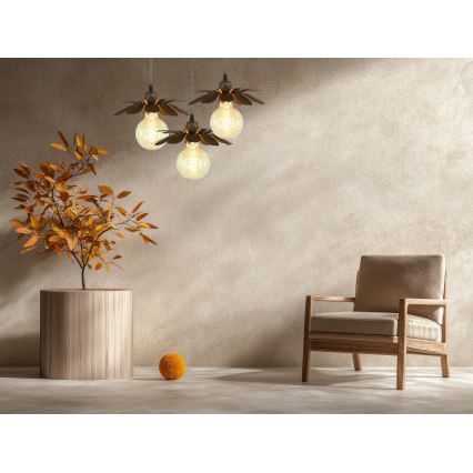 Bohemia-Design - Lampada a sospensione con cavo 1xE27/60W/230V bronzo