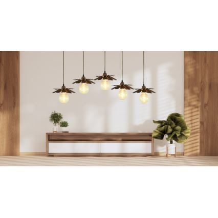 Bohemia-Design - Lampada a sospensione con cavo 1xE27/60W/230V bronzo