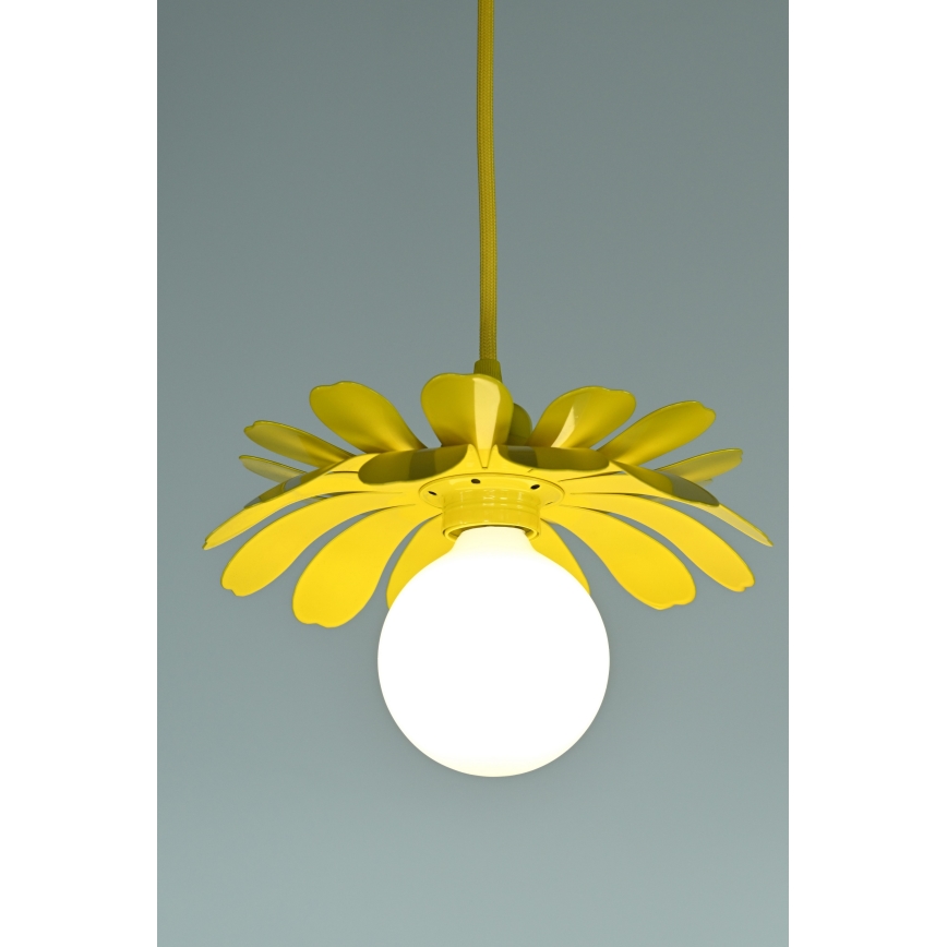 Bohemia-Design - Lampada a sospensione con cavo 1xE27/60W/230V gialla