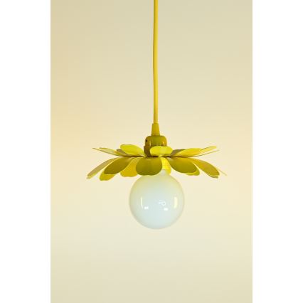 Bohemia-Design - Lampada a sospensione con cavo 1xE27/60W/230V gialla