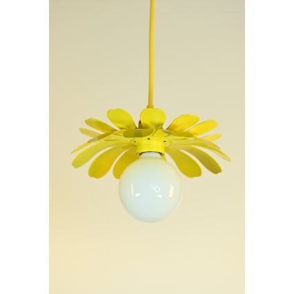Bohemia-Design - Lampada a sospensione con cavo 1xE27/60W/230V gialla