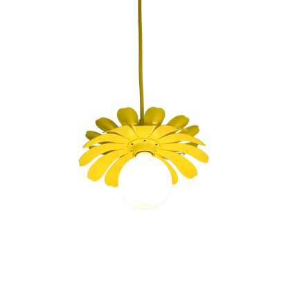 Bohemia-Design - Lampada a sospensione con cavo 1xE27/60W/230V gialla