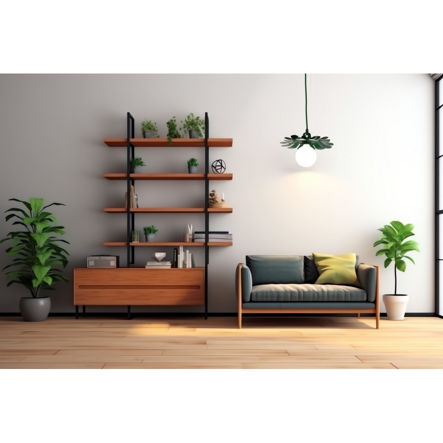 Bohemia-Design - Lampada a sospensione con cavo 1xE27/60W/230V verde