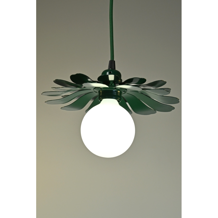 Bohemia-Design - Lampada a sospensione con cavo 1xE27/60W/230V verde