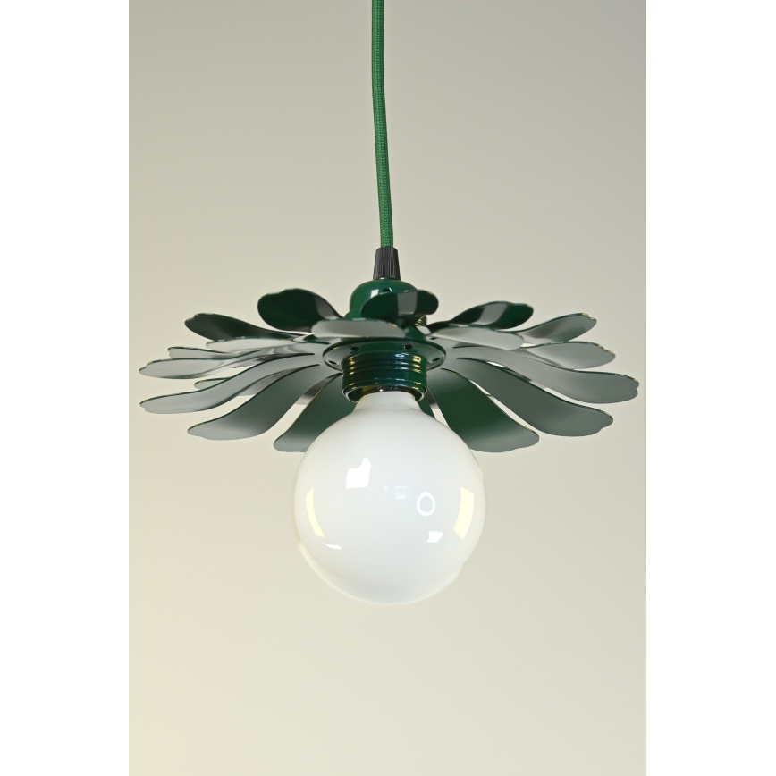 Bohemia-Design - Lampada a sospensione con cavo 1xE27/60W/230V verde