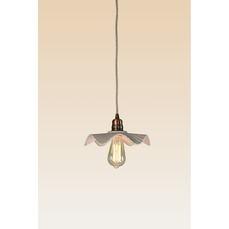 Bohemia-Design - Lampada a sospensione in porcellana con cavo 1xE27/60W/230V