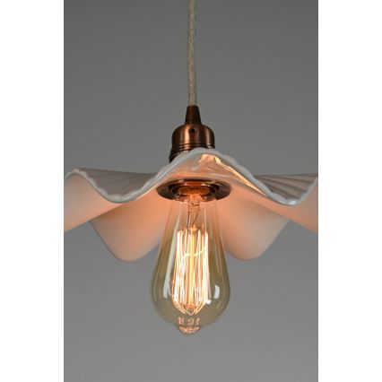 Bohemia-Design - Lampada a sospensione in porcellana con cavo 1xE27/60W/230V