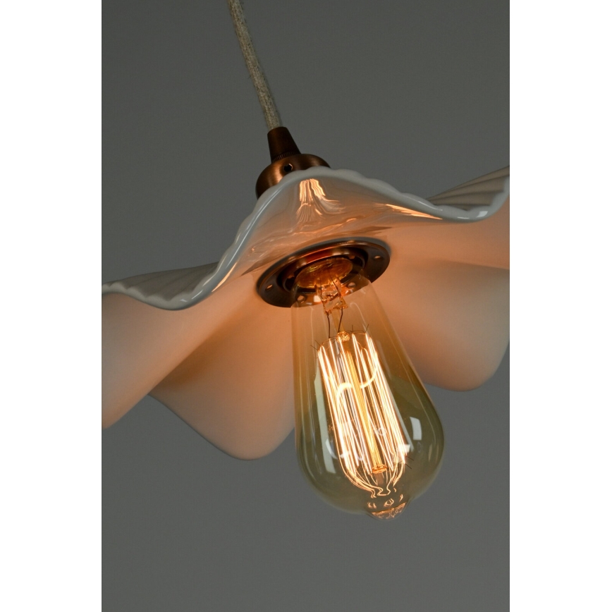 Bohemia-Design - Lampada a sospensione in porcellana con cavo 1xE27/60W/230V