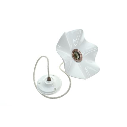 Bohemia-Design - Lampada a sospensione in porcellana con cavo 1xE27/60W/230V