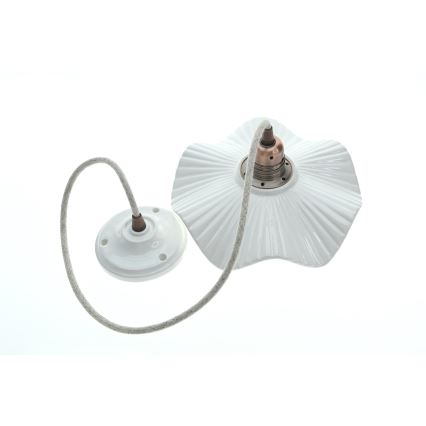 Bohemia-Design - Lampada a sospensione in porcellana con cavo 1xE27/60W/230V