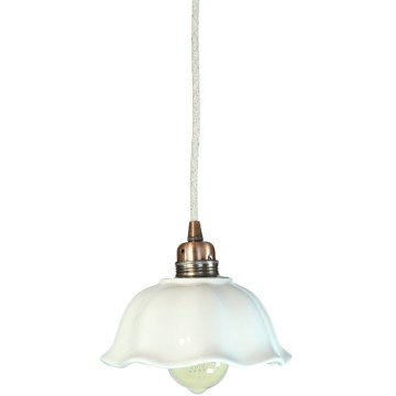 Bohemia-Design - Lampada a sospensione in porcellana con cavo, 1xE27/60W/230V