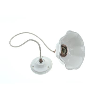 Bohemia-Design - Lampada a sospensione in porcellana con cavo, 1xE27/60W/230V