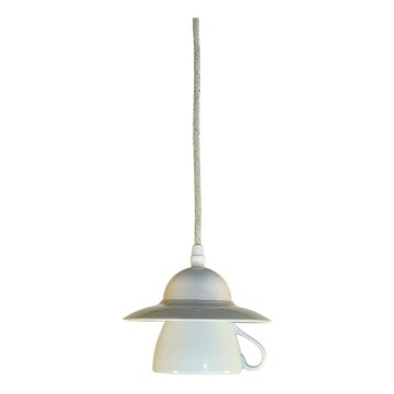 Bohemia-Design - Lampada a sospensione in porcellana con cavo 1xE27/60W/230V