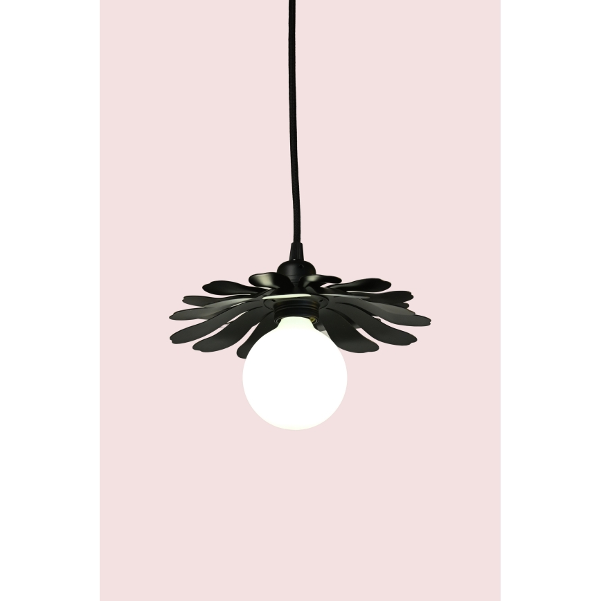 Bohemia-Design - Lampada a sospensione su cavo 1xE27/60W/230V nera