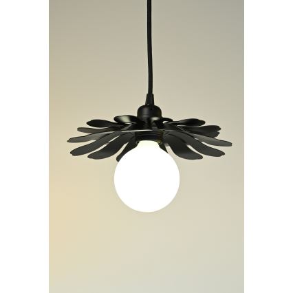 Bohemia-Design - Lampada a sospensione su cavo 1xE27/60W/230V nera