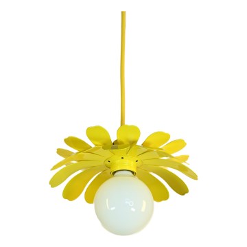 Bohemia-Design - Lampadario a cavo 1xE27/60W/230V giallo