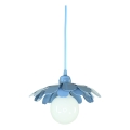Bohemia-Design - Lampadario a sospensione con cavo 1xE27/60W/230V blu