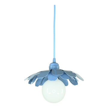 Bohemia-Design - Lampadario a sospensione con cavo 1xE27/60W/230V blu