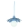 Bohemia-Design - Lampadario a sospensione con cavo 1xE27/60W/230V blu