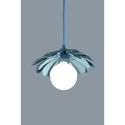 Bohemia-Design - Lampadario a sospensione con cavo 1xE27/60W/230V blu