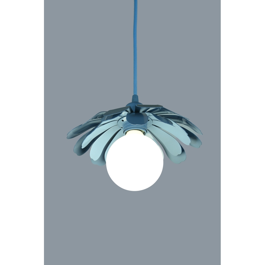 Bohemia-Design - Lampadario a sospensione con cavo 1xE27/60W/230V blu