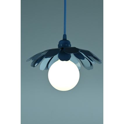 Bohemia-Design - Lampadario a sospensione con cavo 1xE27/60W/230V blu
