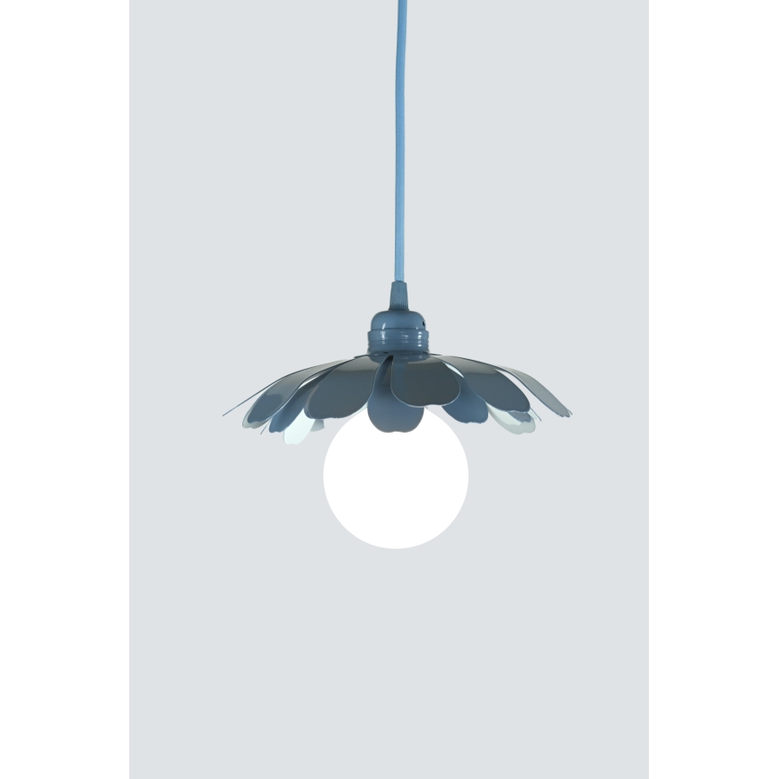 Bohemia-Design - Lampadario a sospensione con cavo 1xE27/60W/230V blu