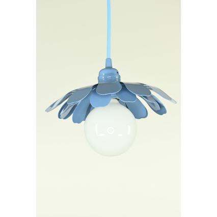Bohemia-Design - Lampadario a sospensione con cavo 1xE27/60W/230V blu