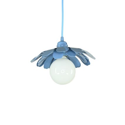 Bohemia-Design - Lampadario a sospensione con cavo 1xE27/60W/230V blu