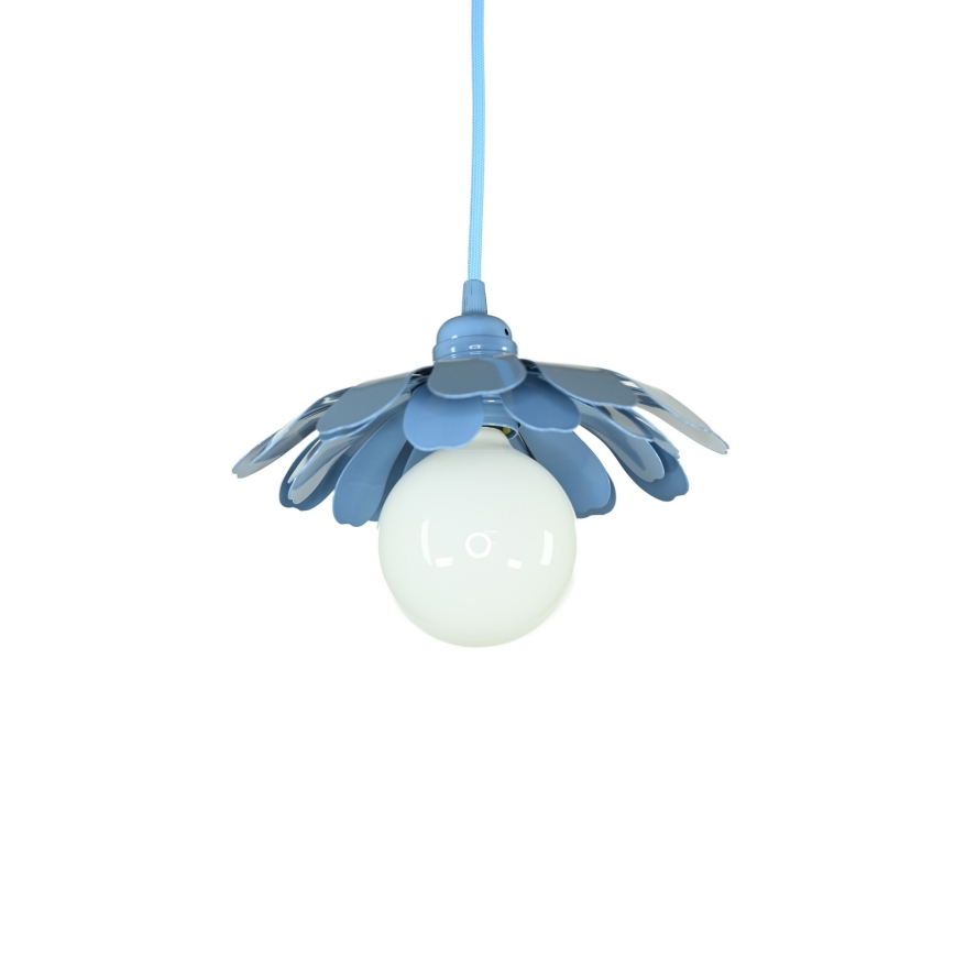 Bohemia-Design - Lampadario a sospensione con cavo 1xE27/60W/230V blu