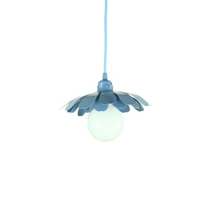 Bohemia-Design - Lampadario a sospensione con cavo 1xE27/60W/230V blu