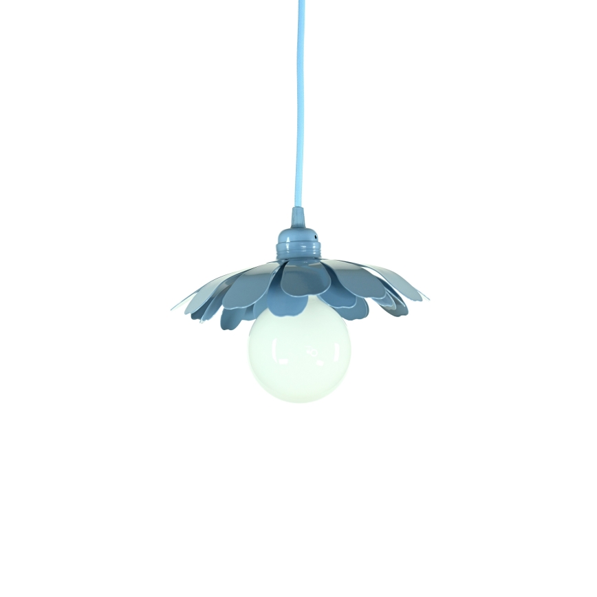 Bohemia-Design - Lampadario a sospensione con cavo 1xE27/60W/230V blu