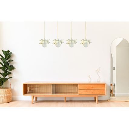 Bohemia-Design - Lampadario a sospensione con cavo 1xE27/60W/230V crema