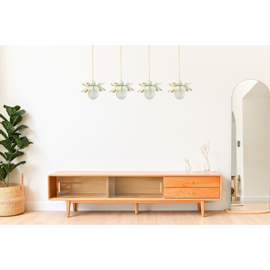 Bohemia-Design - Lampadario a sospensione con cavo 1xE27/60W/230V crema