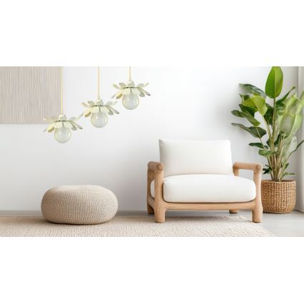 Bohemia-Design - Lampadario a sospensione con cavo 1xE27/60W/230V crema
