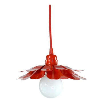 Bohemia-Design - Lampadario a sospensione con cavo 1xE27/60W/230V rosso