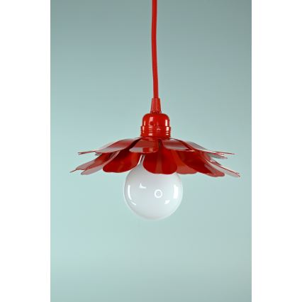 Bohemia-Design - Lampadario a sospensione con cavo 1xE27/60W/230V rosso
