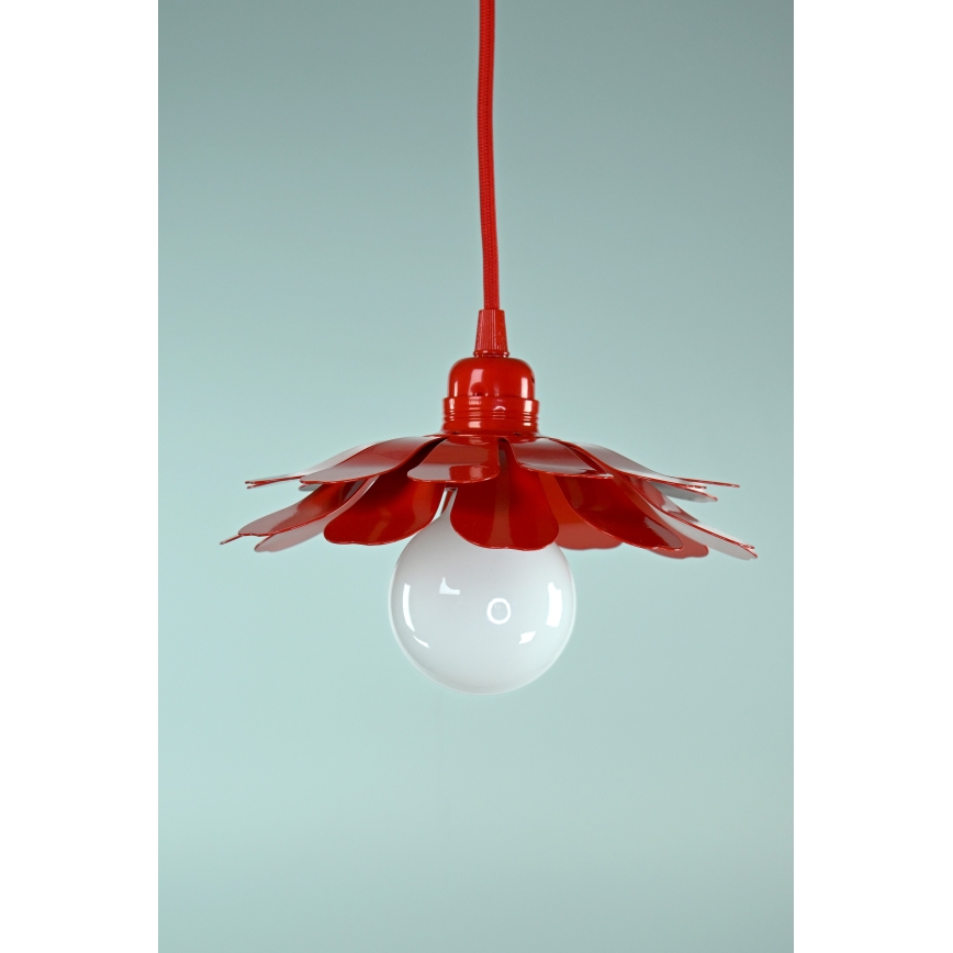 Bohemia-Design - Lampadario a sospensione con cavo 1xE27/60W/230V rosso