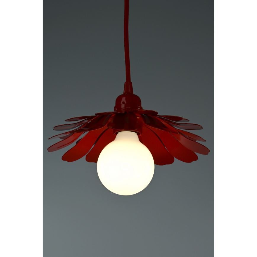 Bohemia-Design - Lampadario a sospensione con cavo 1xE27/60W/230V rosso