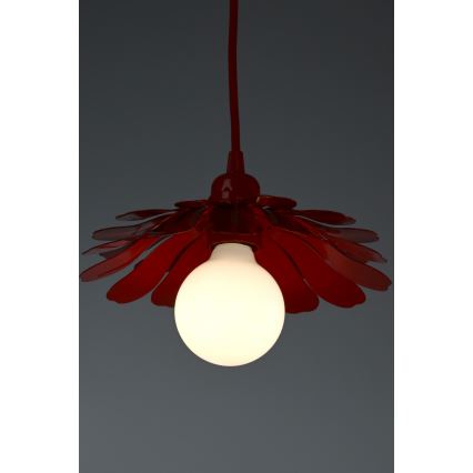 Bohemia-Design - Lampadario a sospensione con cavo 1xE27/60W/230V rosso