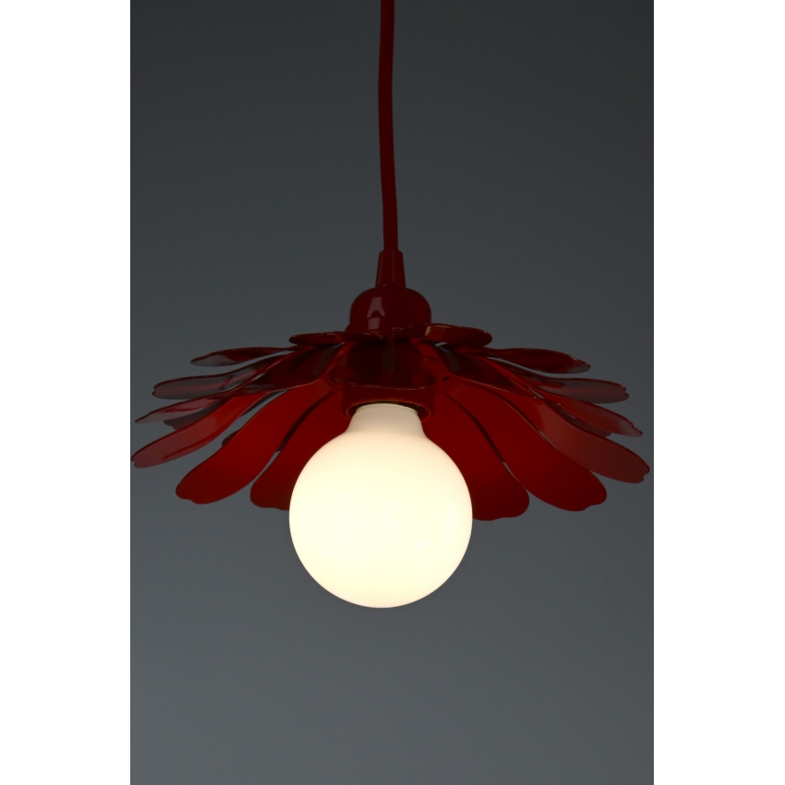 Bohemia-Design - Lampadario a sospensione con cavo 1xE27/60W/230V rosso