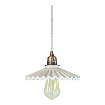 Bohemia-Design - Lampadario in porcellana a sospensione con cavo 1xE27/60W/230V