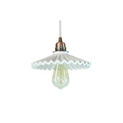 Bohemia-Design - Lampadario in porcellana a sospensione con cavo 1xE27/60W/230V