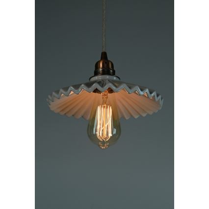 Bohemia-Design - Lampadario in porcellana a sospensione con cavo 1xE27/60W/230V