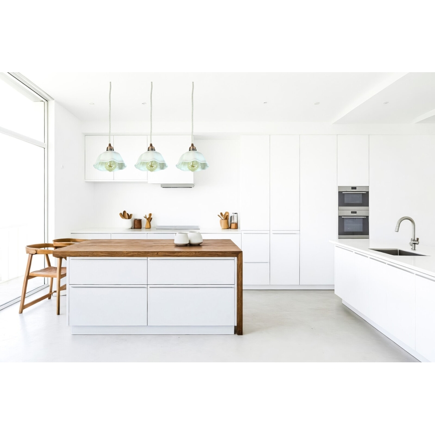 Bohemia-Design - Lampadario in porcellana a sospensione con cavo 1xE27/60W/230V