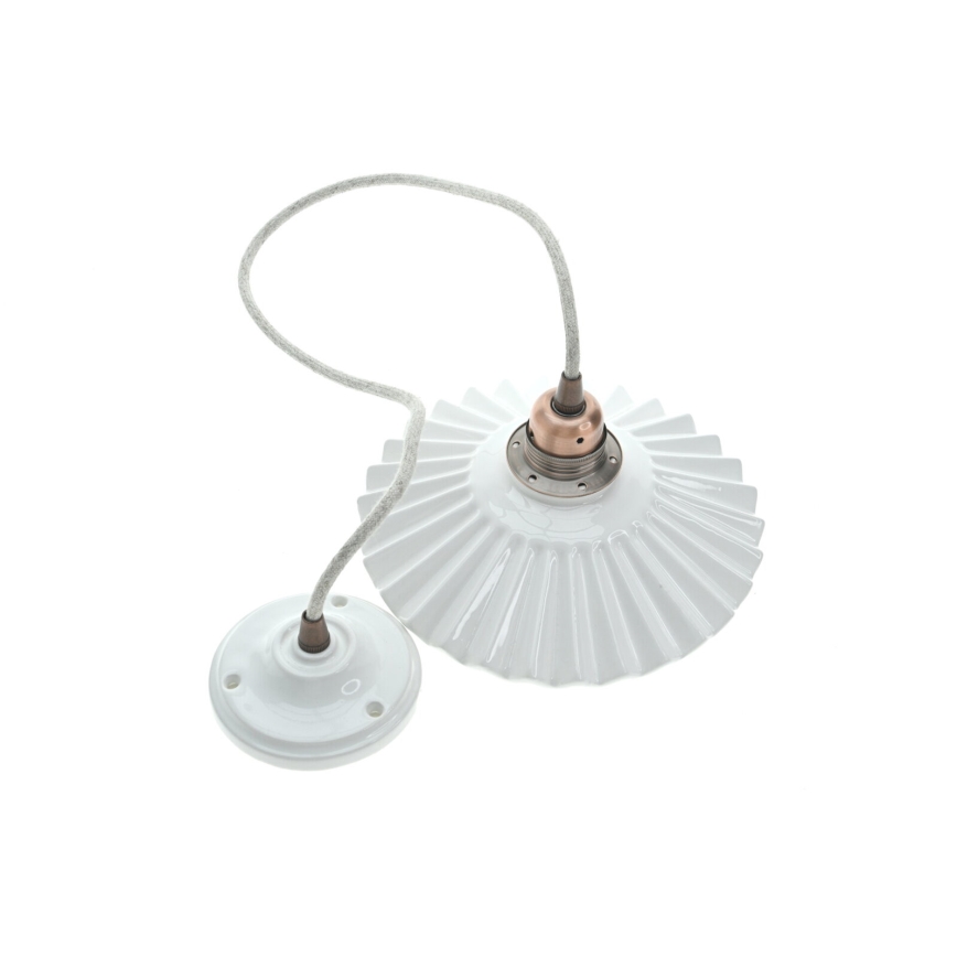 Bohemia-Design - Lampadario in porcellana con cavo 1xE27/60W/230V