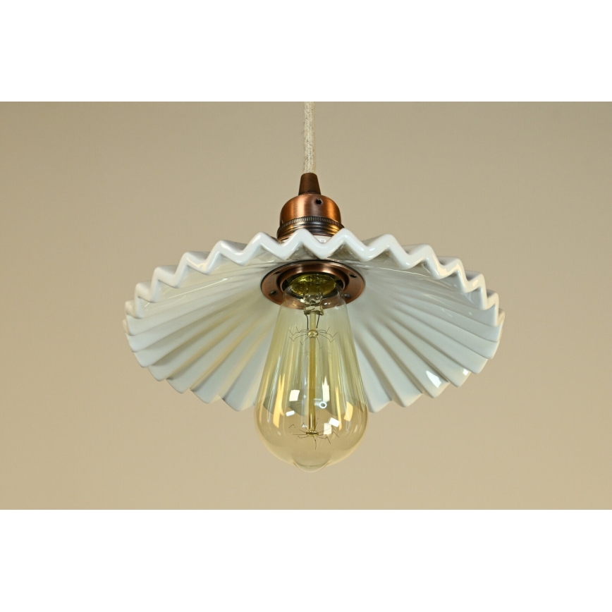 Bohemia-Design - Lampadario in porcellana con cavo 1xE27/60W/230V
